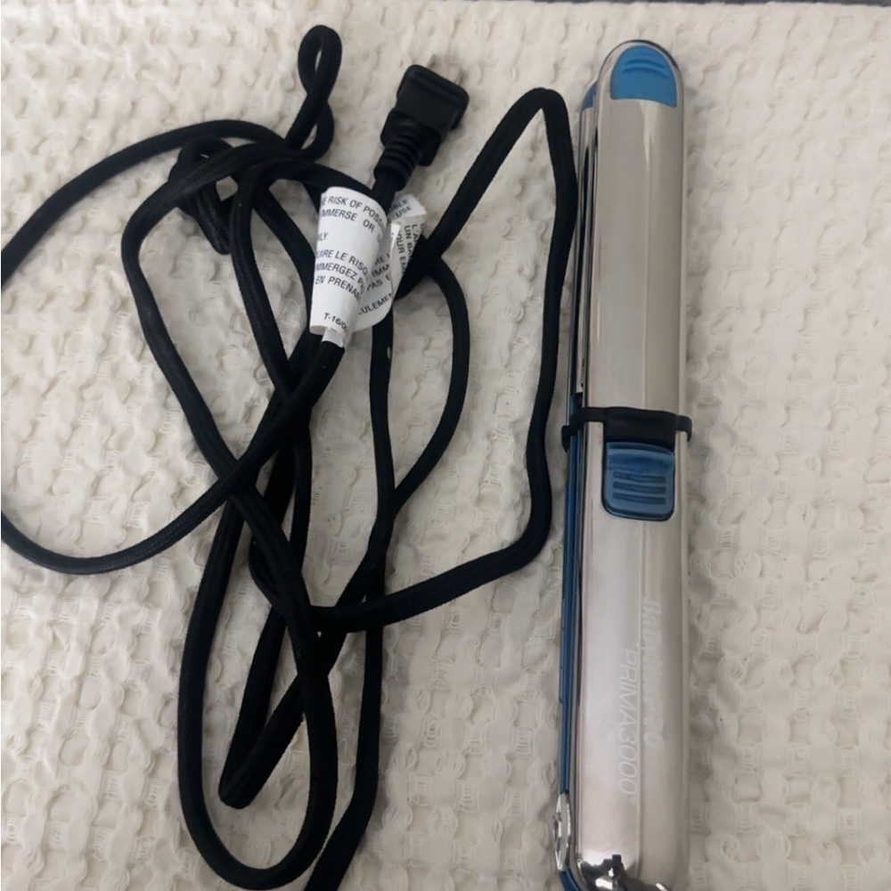 BabyBliss pro prima titanium flat iron with Curling Iron 1 1/4 extended barrel!